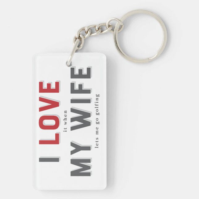 Porte-clefs Drôle, j'adore quand ma Porte - clé (Dos)