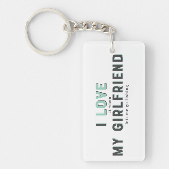Porte-clefs Drôle Je L'Aime Quand Ma Fille (Devant)