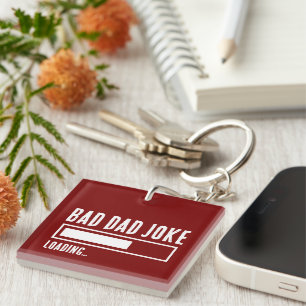 Porte-clefs Drôle Mauvais Papa Plaisanterie Chargement