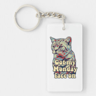 Porte-clefs Drôle mème de chat mignon pour les amoureux de les