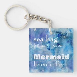 Porte-clefs Drôle Mer Hag Définition 🧜  Reçu Mermaid Avant C