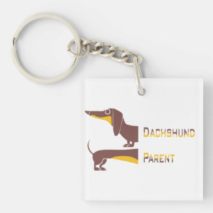 Porte-clefs Drôle mignon dachshund pour parent chien long