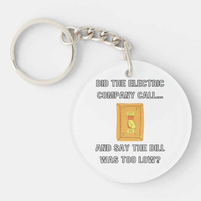 Porte-clefs Drôle papa dit (Devant)