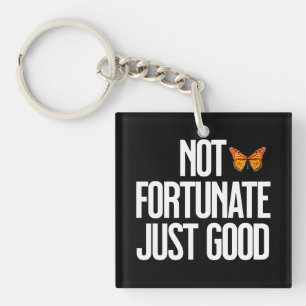 Porte-clefs Drôle Pas Chanceux Juste Bon Papillon Monarque