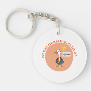 Porte-clefs Drôle PDG Duck - Business Boss Idea cadeau