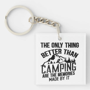 Porte-clefs Drôle slogan de camping été citations