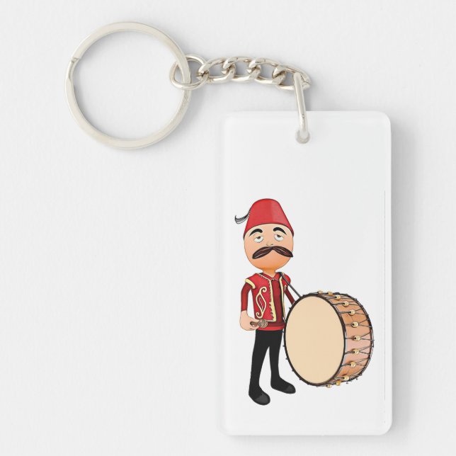 Porte-clefs Drummer Ramadan - Fabricant Porte - clé acrylique (Devant)