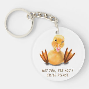 Porte-clefs Duckling Joueur Smile Porte - clé Cartoon