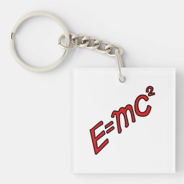 Porte-clefs E = mc² – Mode Génie Activé (Devant)