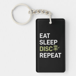 Porte-clefs Eat Sleep Disk Golf Répéter