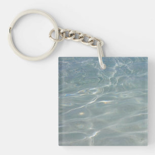 Porte-clefs Eau des Caraïbes Bleu Abstrait Nature
