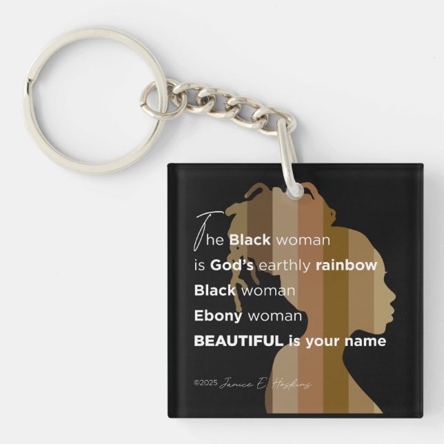 Porte-clefs Ebony woman, key chain (Devant)