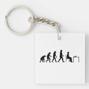 Porte-clefs Échecs - Évolution du joueur d'échecs