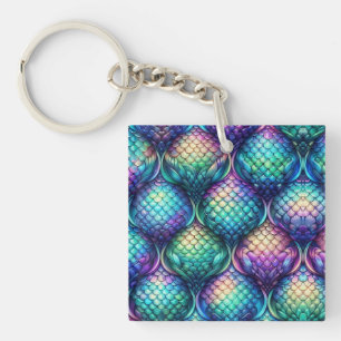 Porte-clefs Échelles aquatiques colorées/irisées
