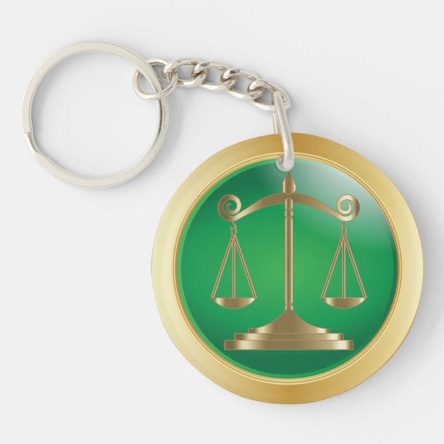 Porte-clefs Échelles de justice | Droit (Devant)