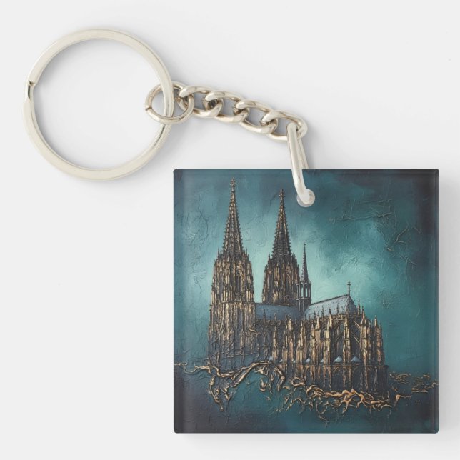 Porte-clefs Écho doré de la cathédrale (Devant)