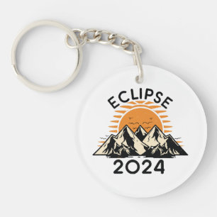 Porte-clefs Éclipse solaire totale 2024