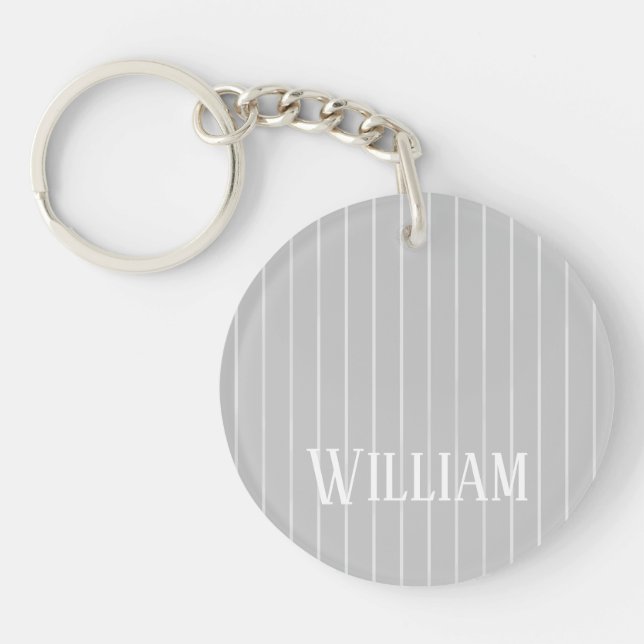 Porte-clefs Écrans gris clair personnalisés (Devant)