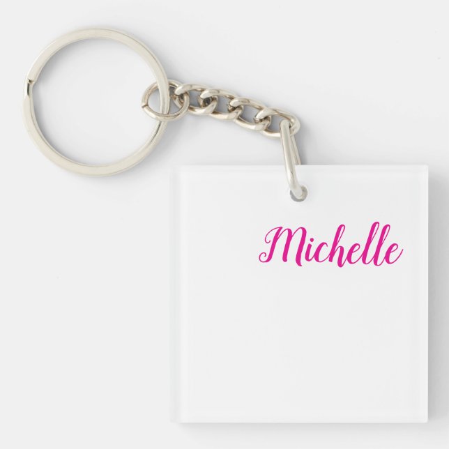 Porte-clefs Écriture manuscrite moderne professionnelle nom ro (Devant)