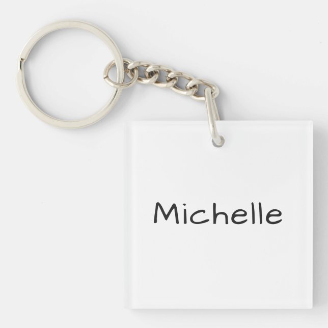 Porte-clefs Écriture manuscrite unique professionnelle décontr (Devant)