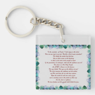 Porte-clefs Écriture, Psaume 11, Verse de la Bible,