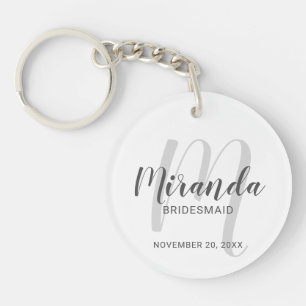 Porte-clefs Écrivain Personnalisé De Script Moderne