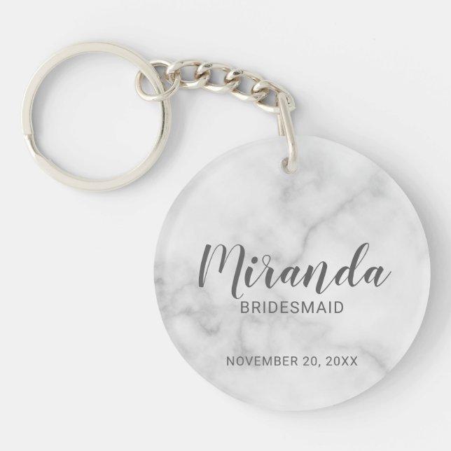 Porte-clefs Écrivain Personnalisé De Script Moderne (Devant)