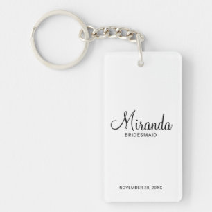 Porte-clefs Écrivain Personnalisé De Script Moderne