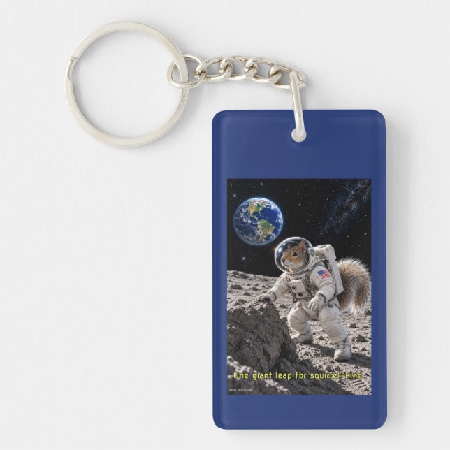 Porte-clefs Écureuil dans l'espace (Devant)