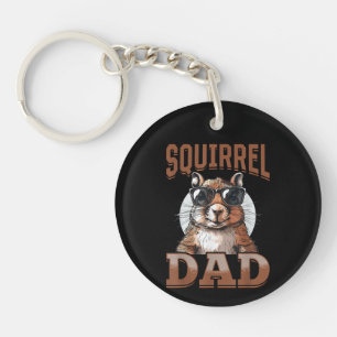 Porte-clefs Écureuil drôle Animal Papa écureuil