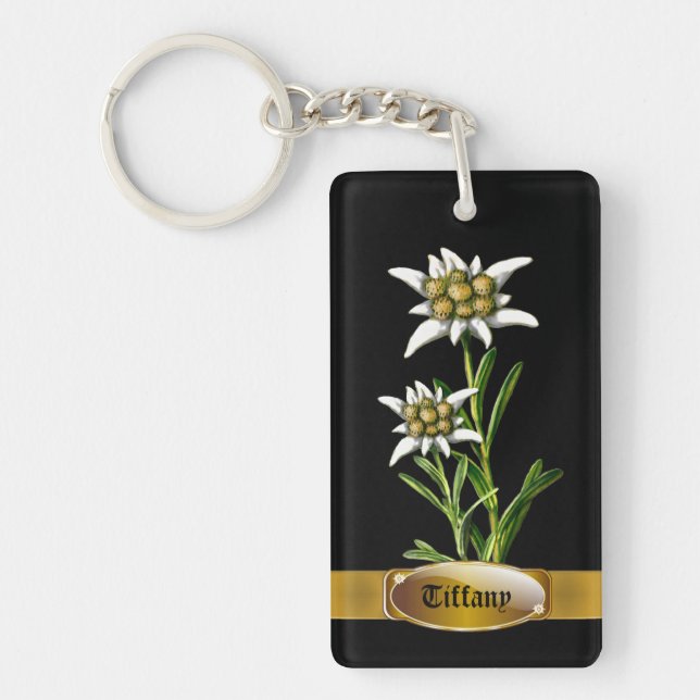 Porte-clefs Edelweiss personnalisé (Devant)