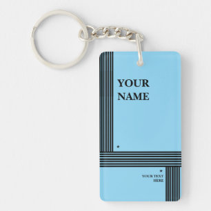 Porte-clefs Édition intérimaire Jouer script stylisé
