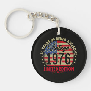 Porte-clefs Édition limitée Anniversaire 50 ans 1976 Vintage