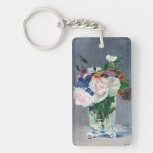 Porte-clefs Edouard Manet - Fleurs dans un Vase de Cristal