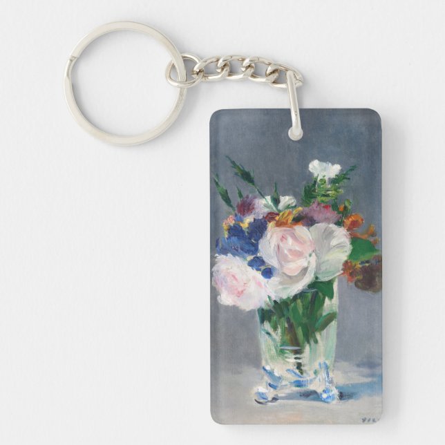 Porte-clefs Edouard Manet - Fleurs dans un Vase de Cristal (Devant)