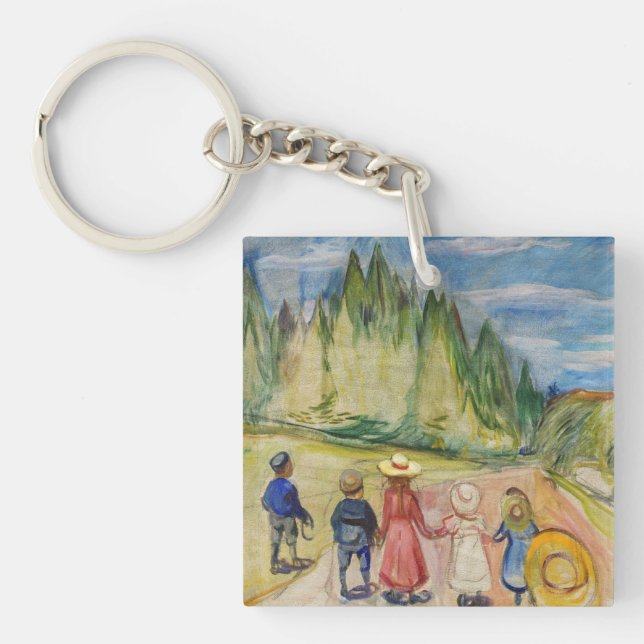 Porte-clefs Edvard Munch - La forêt Fairytale (Devant)