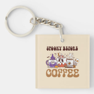 Porte-clefs Éffrayant Avant Café