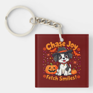 Porte-clefs Éffrayant Dog Art : Retrouvez Halloween Joy & Smil
