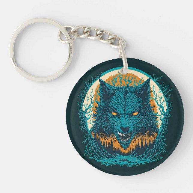 Porte-clefs Effrayant loup-garou (Devant)