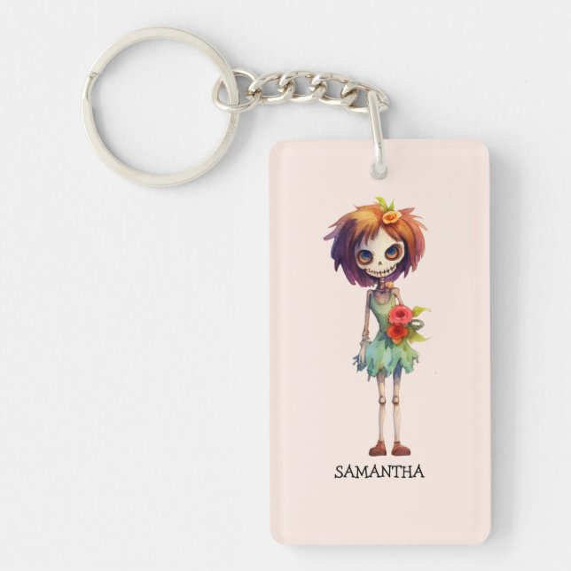 Porte-clefs Éffrayant, Mais Cute Zombie Kid - Adorable Macabre (Devant)