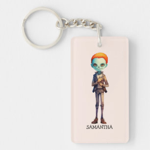 Porte-clefs Éffrayant, mais joli Zombie Kid - Adorable Macabre