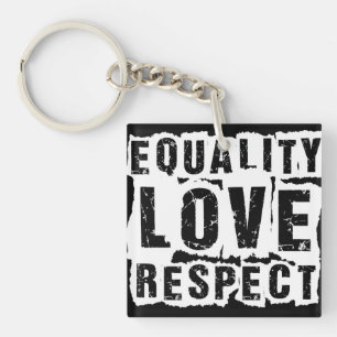Porte-clefs Égalité Amour et respect Mois de la fierté