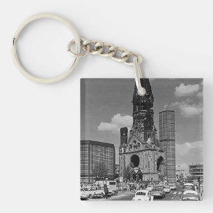 Porte-clefs Église vintage du Souvenir de Berlin-Kaiser-Wilhel