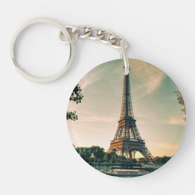 Porte-clefs Eiffel tour lancer oreiller (Devant)