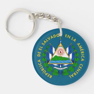 Porte-clefs El Salvador pays armoiries symbole emblème drapeau