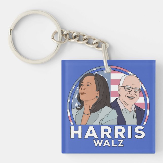 Porte-clefs Élection de Harris Walz (Devant)