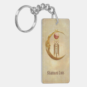 Porte-clefs Elégance céleste 3D Nouvel Âge