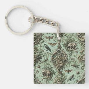 Porte-clefs Elégance Chitinique - Design de papier peint d'ins