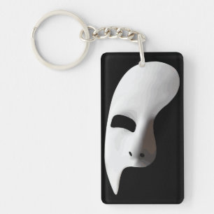 Porte-clefs Élégance Éthérée : Masque Fantôme Effrayant