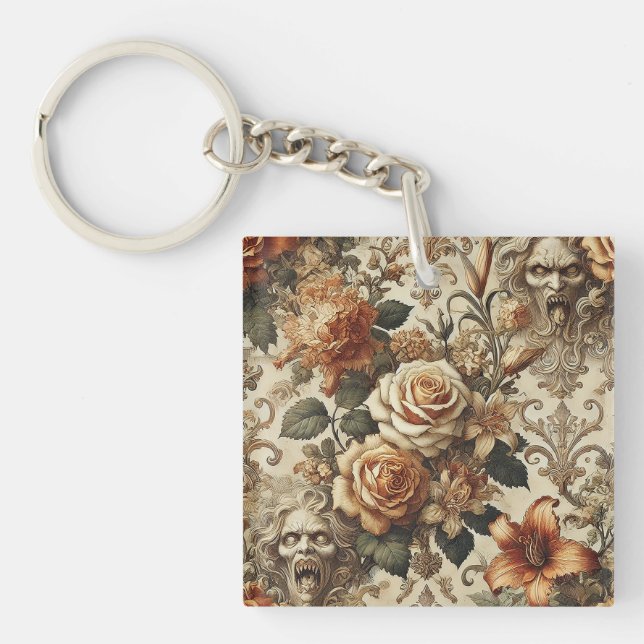 Porte-clefs Élégance Grotesque – Victorien gothique  (Devant)